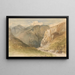 Chariots à bœufs sur une route entre les montagnes dans le canton de Saint-Gall - Charles Rochussen — framed artwork on a wall