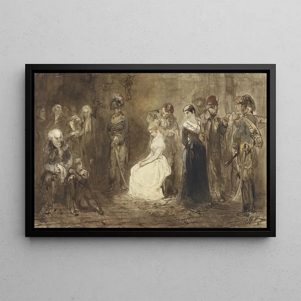 Charles Rochussen - Prinses Elisabeth van Frankrijk in de gevangenis 10 mei 1794.webp