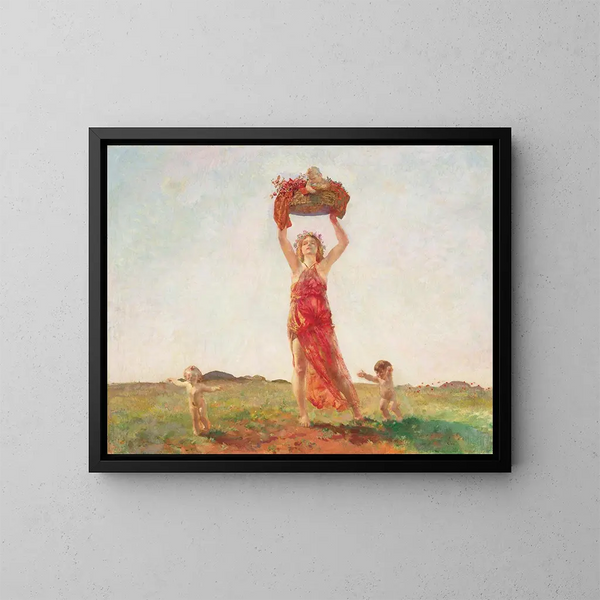 Syrid y Pattatos - Charles Sims — cuadro enmarcado en la pared