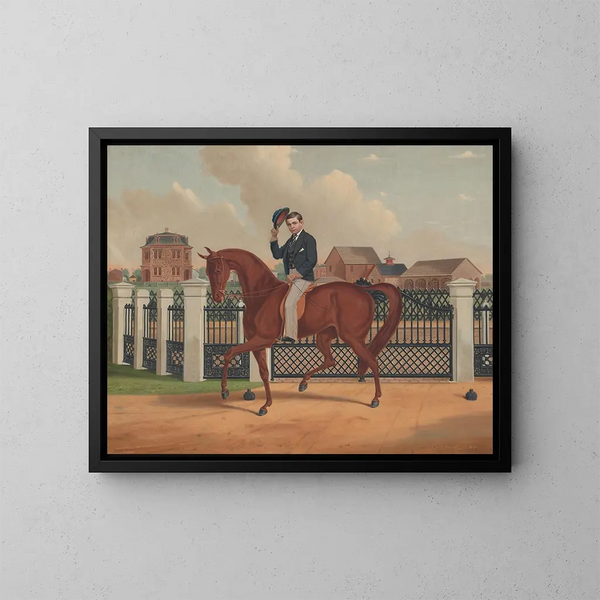 George Franklin Archer y la residencia Archer - Charles Spencer Humphreys — cuadro enmarcado en la pared