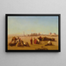 Un caravana en descanso El templo de Karnak Tebas a lo lejos - Charles Théodore Frère — cuadro enmarcado en la pared
