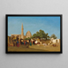 The Sultan Hassan Mosque in Cairo - Charles Théodore Frère — framed artwork on a wall