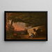Reading the Quran - Charles Théodore Frère — framed artwork on a wall