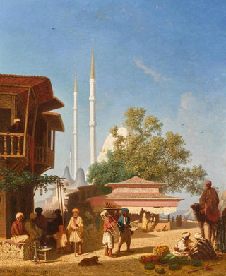 Charles Thodore Frre - The Nusretiye Mosque Istanbul.webp