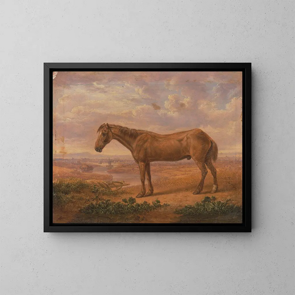 Viejo Billy, un caballo de tiro de 62 años - Charles Towne — cuadro enmarcado en la pared
