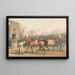Una reunión de carrera - Charles Turner — cuadro enmarcado en la pared