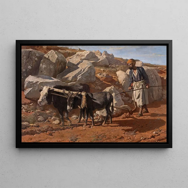 Charles Verlat - Plough Ox and Mule with Fellah.webp