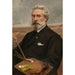 El pintor Jean Pierre François Lamorinière - Charles Verlat — cuadro enmarcado en la pared