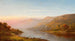 River scene painting in mountain, autumn on the Hudson - Charles W. Knapp — artwork view