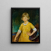 Retrato de Joan Becker - Charles Webster Hawthorne — cuadro enmarcado en la pared