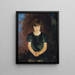 Portrait of a Little Girl - Charles Webster Hawthorne — framed artwork on a wall