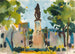 Estatua de Murillo Sevilla - Charles Webster Hawthorne — vista de la obra