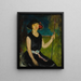 The Black Hat - Charles Webster Hawthorne — framed artwork on a wall