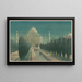 Taj Mahal, Agra - Charles William Bartlett — cuadro enmarcado en la pared