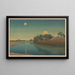 Taj Mahal al atardecer - Charles William Bartlett — cuadro enmarcado en la pared