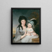 Mme John Nicholson Hannah Duncan y John Nicholson Jr - Charles Willson Peale — cuadro enmarcado en la pared