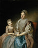 Mme Samuel Mifflin y su nieta Rebecca Mifflin Francis - Charles Willson Peale — vista de la obra