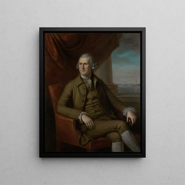Thomas Willing - Charles Willson Peale — cuadro enmarcado en la pared