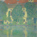 Castillo Kammer junto al Attersee III - Gustav Klimt — presentado en un interior