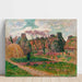 Chaumières en Bretagne, colores de otoño - Henry Moret — presentación mural de la obra