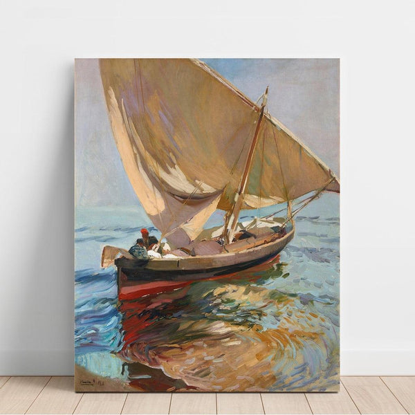 Reproducción del cuadro Camino de la pesca, Valencia - Joaquín Sorolla