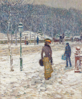 Childe Hassam - New York Street.webp
