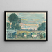 El puente en Grez recto - Childe Hassam — cuadro enmarcado en la pared