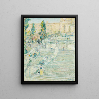 Childe Hassam - The Spanish Stairs Rome.webp