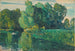 Árboles junto a un lago - Childe Hassam — vista de la obra