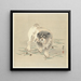 de cachorro - Ohara Koson — cuadro enmarcado en la pared