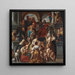Cristo bendiciendo a los niños: Dejad que los niños vengan a mí - Jacob Jordaens — cuadro enmarcado en la pared