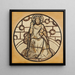 Cristo en Majestad - Sir Edward Coley Burne-Jones — cuadro enmarcado en la pared