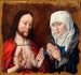 Christ showing his mother the wounds of the nails in his hands - Albrecht Bouts — artwork view