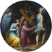 Cristo llevando la cruz - Giovanni Battista Naldini — presentado en un interior