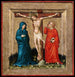 Christ on the cross with the Virgin Mary and John - Anonymous — artwork view