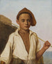 Un niño pescador Capri - Christen Købke — vista de la obra