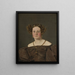 Adolphine Emelie Petersen née de Roepstorff - Christen Købke — cuadro enmarcado en la pared