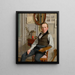 Retrato de Frederik Sødring - Christen Købke — cuadro enmarcado en la pared
