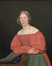 Portrait of the artist Cecilie Margrethe Petersen née Købke - Christen Købke — artwork view