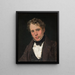 Portrait of the painter Wilhelm Marstrand - Christen Købke — framed artwork on a wall
