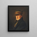 Portrait of Emmerik Höglberg - Christen Købke — framed artwork on a wall