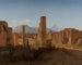 Le Forum de Pompéi avec le Vésuve au loin - Christen Købke — artwork view