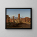 Le Forum de Pompéi avec le Vésuve au loin - Christen Købke — framed artwork on a wall