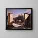 La porte nord de la citadelle - Christen Købke — framed artwork on a wall