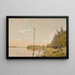 Vista desde Dosseringen cerca del lago Sortedam en dirección a Nørrebro, Estudio - Christen Købke — cuadro enmarcado en la pared