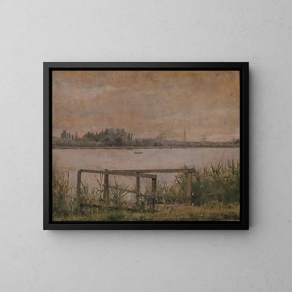 Vista de Copenhague desde Dosseringen - Christen Købke — cuadro enmarcado en la pared