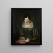retrato de Maria Christina Nijssen, esposa de Anthonie van der Hout - Christiaan Julius Lodewijk Portman — cuadro enmarcado en la pared