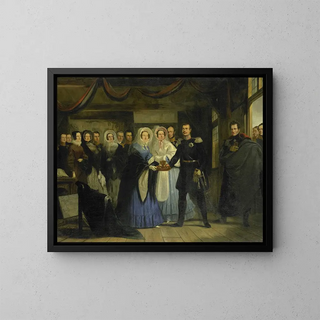 Christiaan Julius Lodewijk Portman - The Princess of Orange Receiving Alexander II 18181881 Grand Duke and Heir to the Throne of Russia in the Czar Peters House in Zaandam.webp