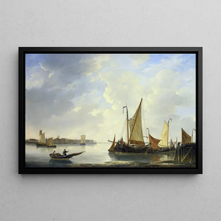 Christiaan Lodewijk Willem Dreibholtz - View of Dordrecht seen from Papendrecht.webp