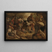 La Encuentro de David y Abigail - Christiaen Jansz van Bieselingen — cuadro enmarcado en la pared